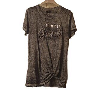 Joei & I Simply Blessed TShirt T-Shirt Size Small Grey